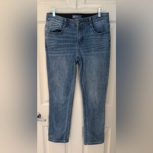 Democracy Petite Size "Ab"solution Mid Rise Cropped Girlfriend Jeans, 10P